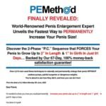 Get a Larger Penis with PEMethod – The #1 Rated Penis Exercise Program